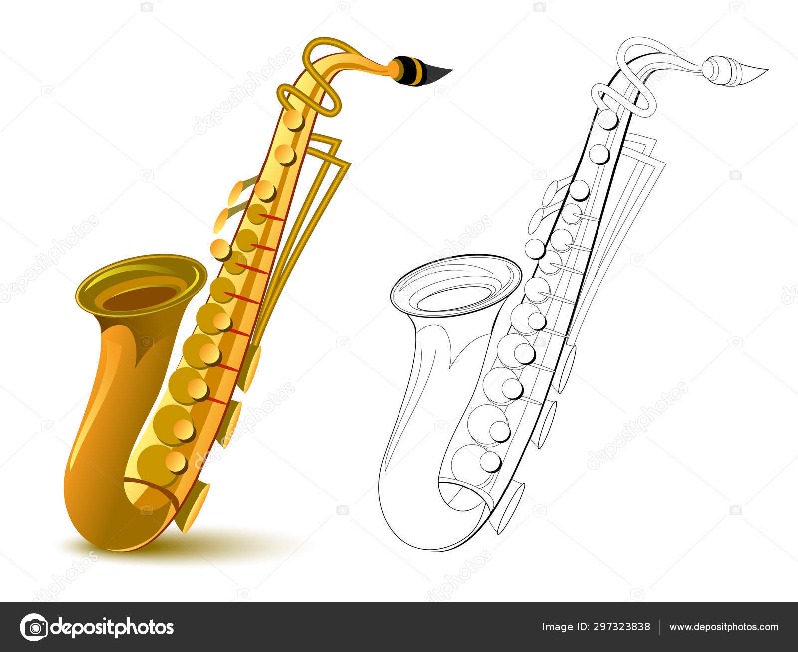 Colorful black white pattern coloring fantasy illustration metal wind musical stock vector by nataljacernecka