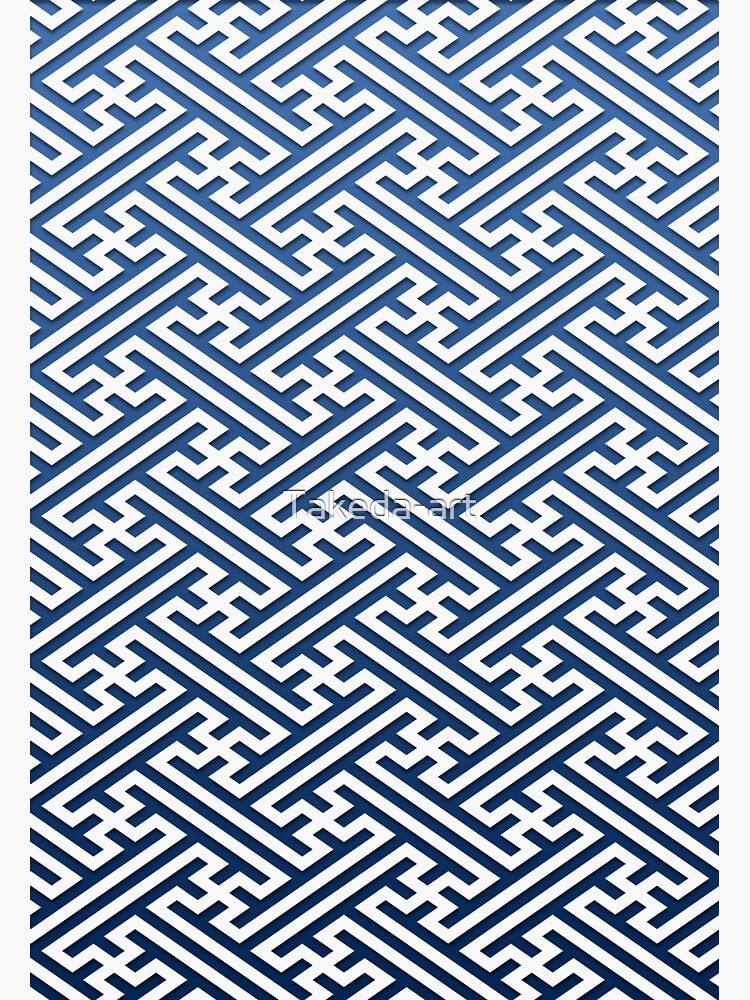 Sayagata pattern sticker for sale by takeda