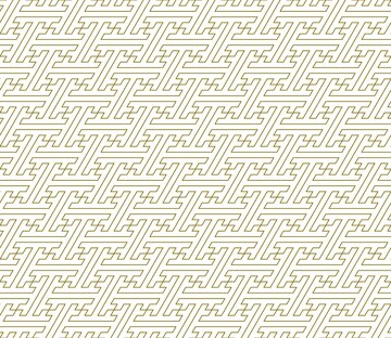 Premium vector seamless geometric ornament brown color linestraditional japanese pattern sayagatathin lines