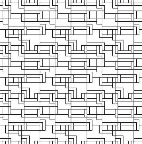 Ashlar lines tiled pattern coloring page free printable coloring pages