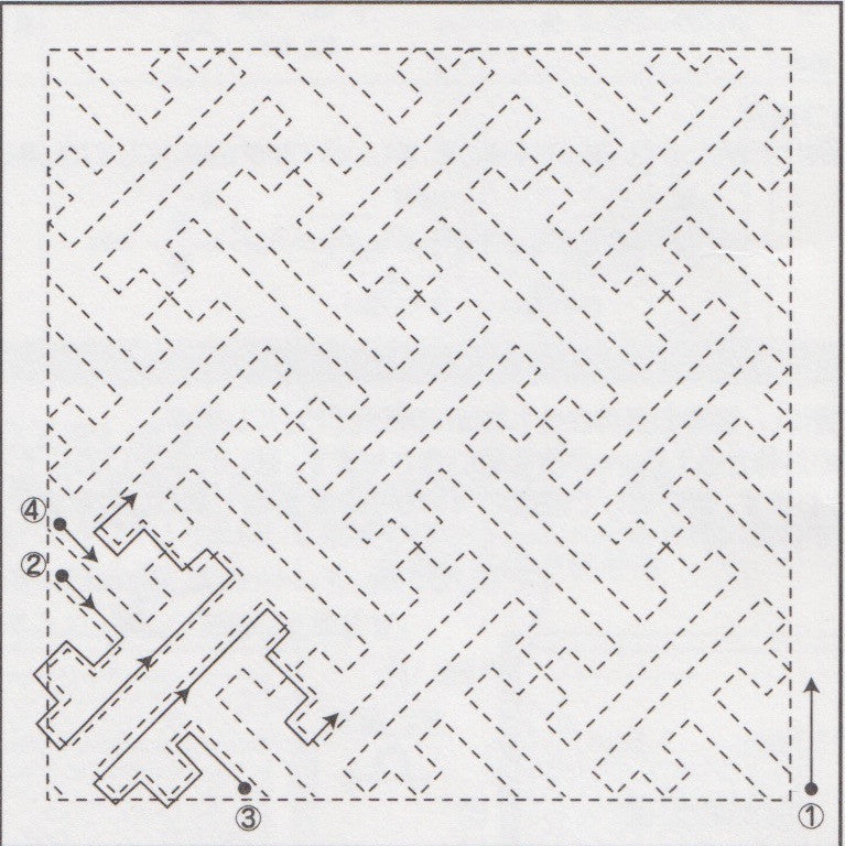 Traditional sashiko sampler