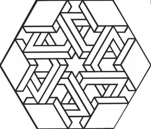 Geometric design colouring pictures stained glass colouring