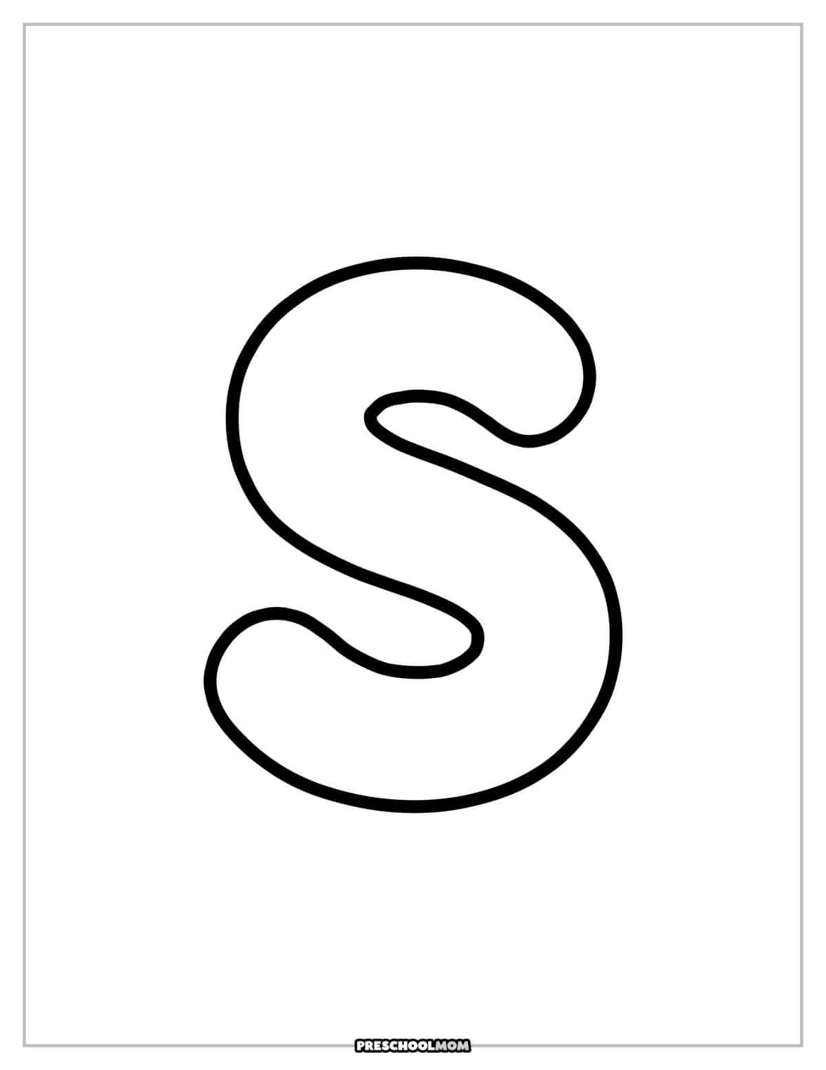 Letter s preschool printables