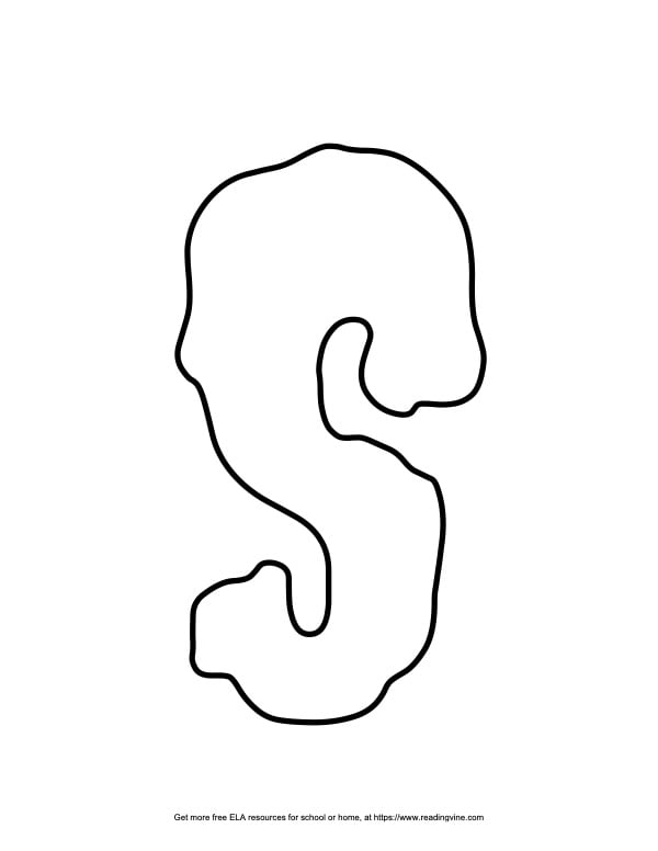Scary capital bubble letter s image