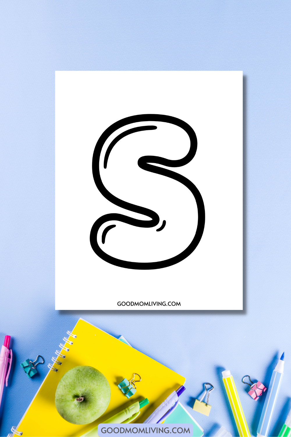 Bubble letter s free printables and how to draw
