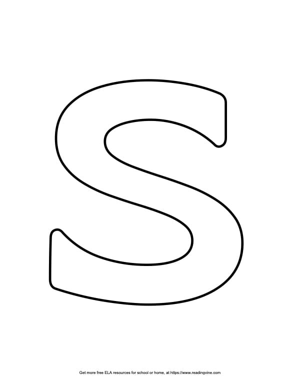 Capital bubble letter s image