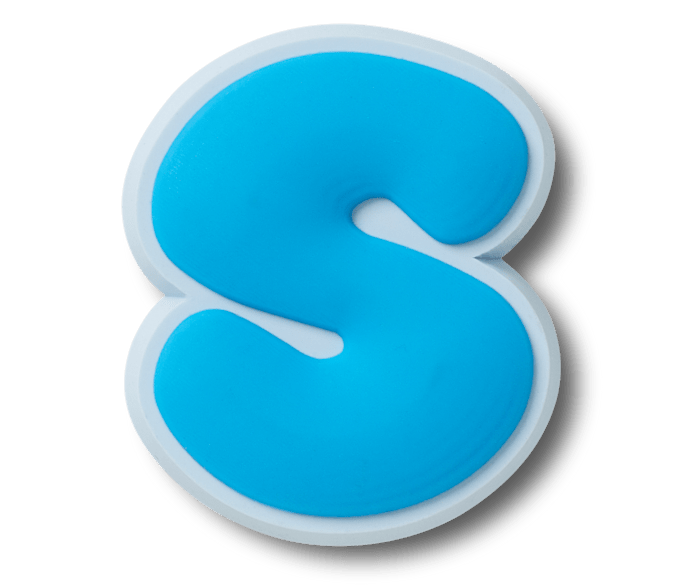 Bubble letter s jibbitzâ charms