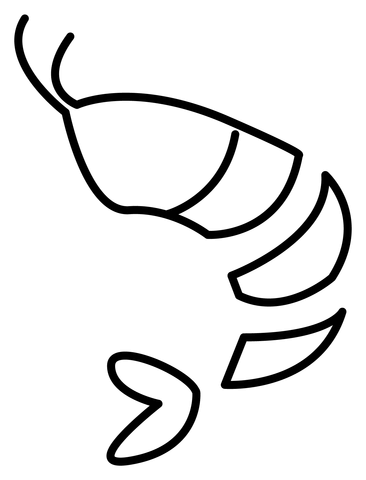Shrimp emoji coloring page free printable coloring pages