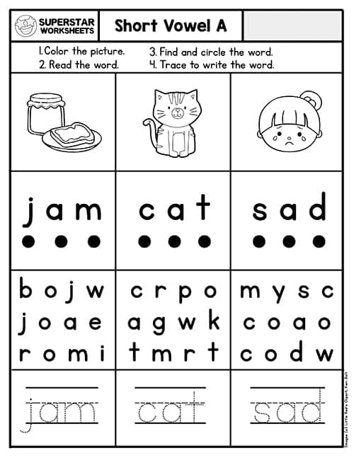 Phonics worksheets