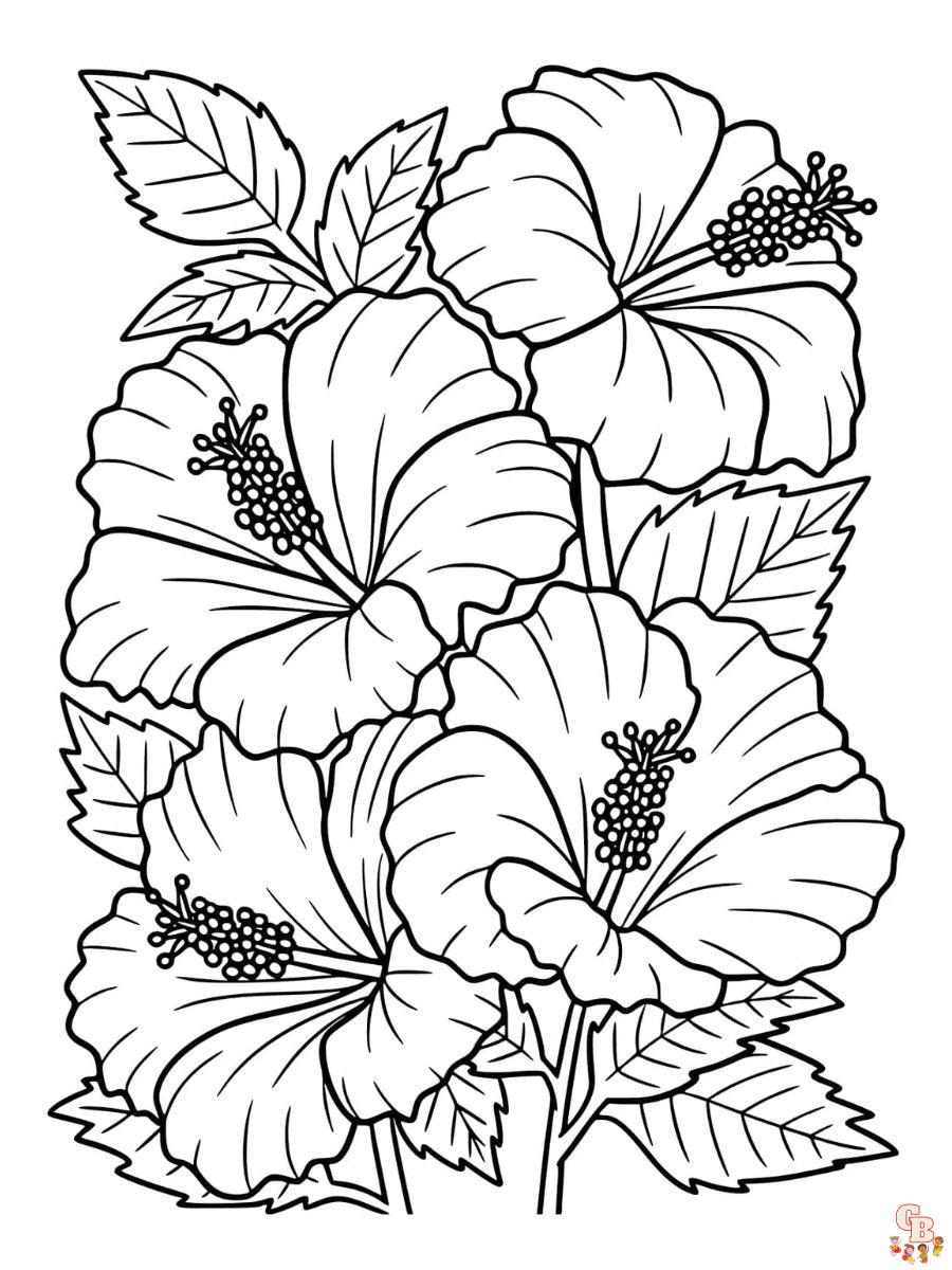 Enjoy free printable flowers coloring pages with