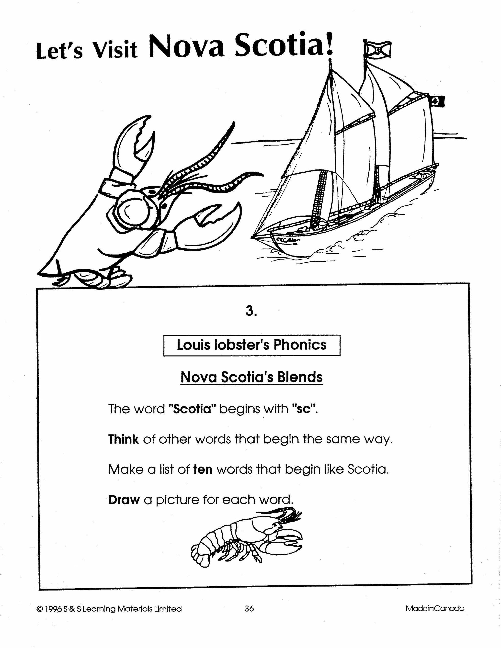 Lets visit nova scotia grades