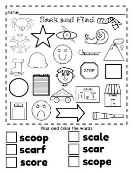 Sc blend worksheets by the connett connection tpt