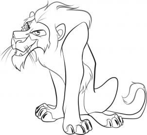 How to draw scar step lion king drawings lion coloring pages lion king tattoo