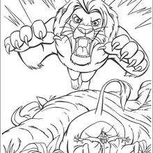 Scary scar coloring pages