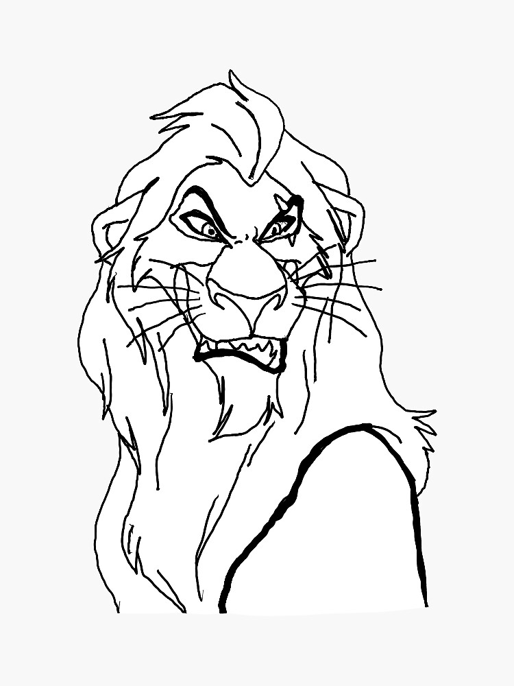 Scar sticker for sale by miragdeanthony