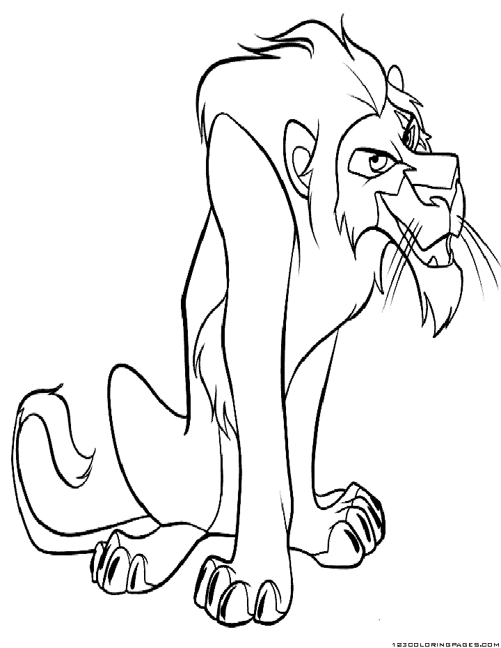 Lion king coloring pages