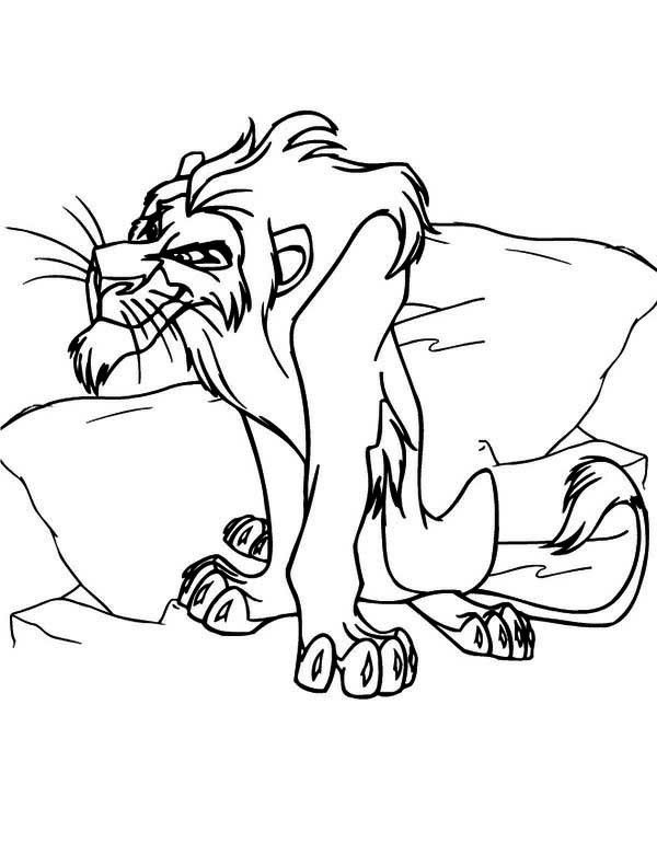 Lion king coloring pages scar lion king coloring pages kid coloring page