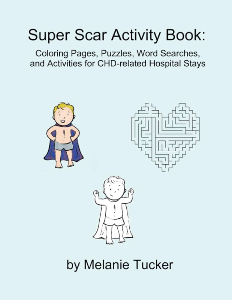 Super scar activity book coloring pages puzzles word searches and activities for chd