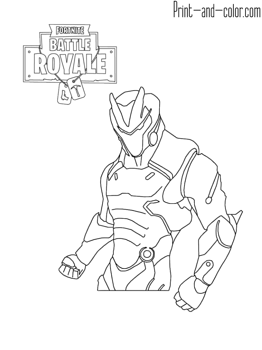 Fortnite coloring pages print and color