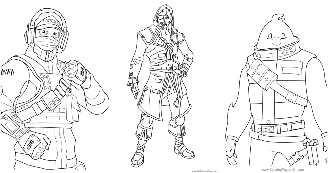 Free fortnite coloring pages for kids and adults