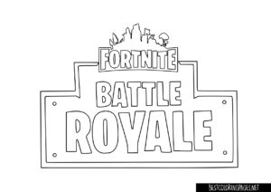 Fortnite coloring pages