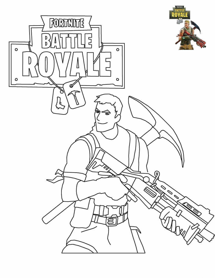 Free printable fortnite coloring pages