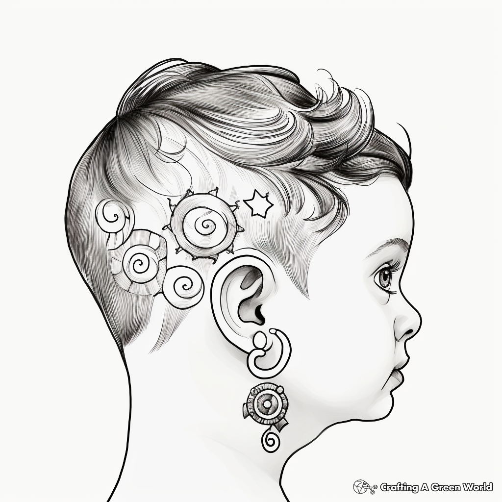 Ear coloring pages