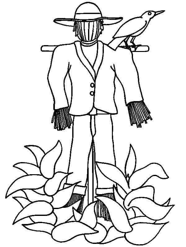 Scarecrow coloring pages