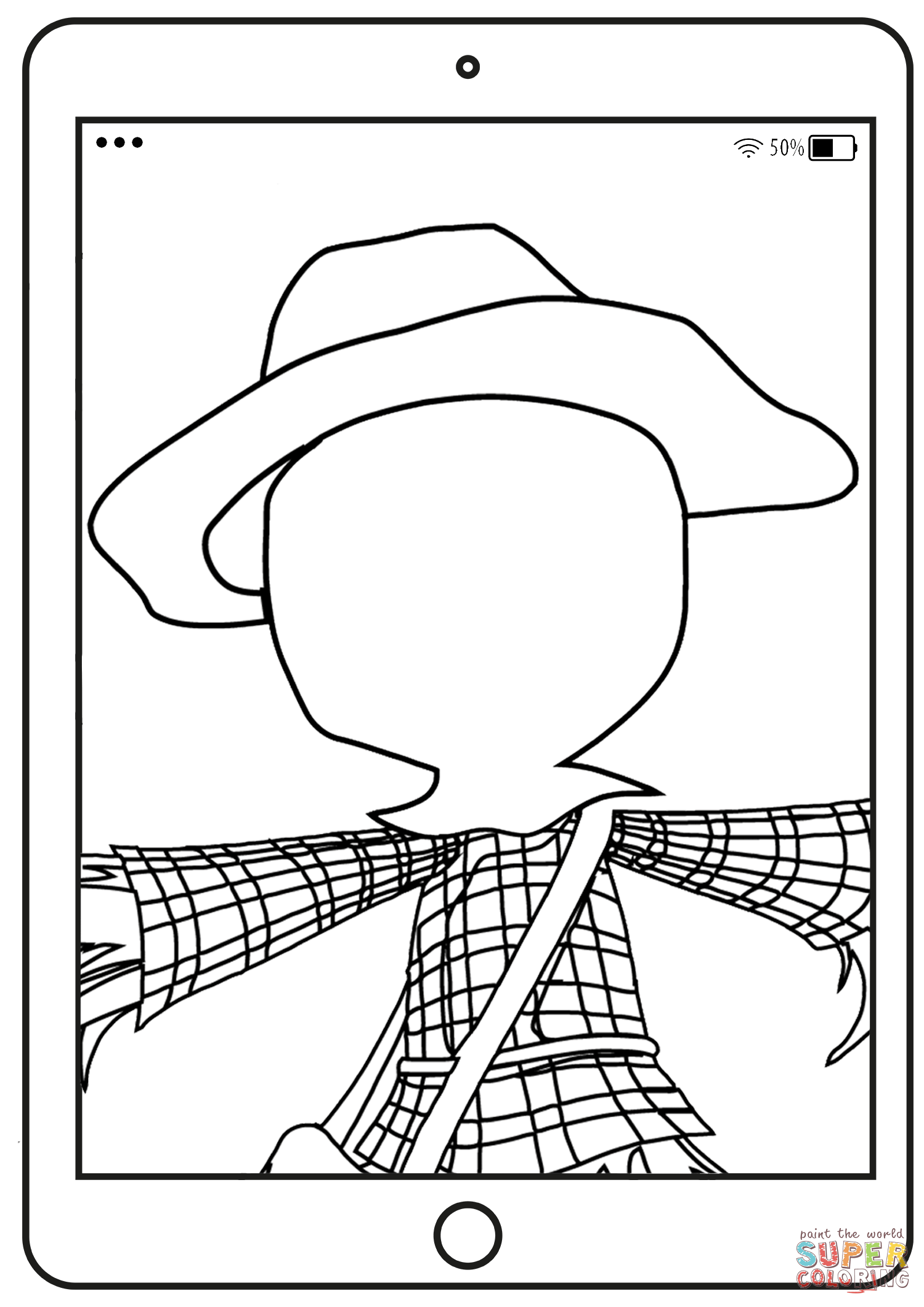 Draw a face of scarecrow coloring page free printable coloring pages