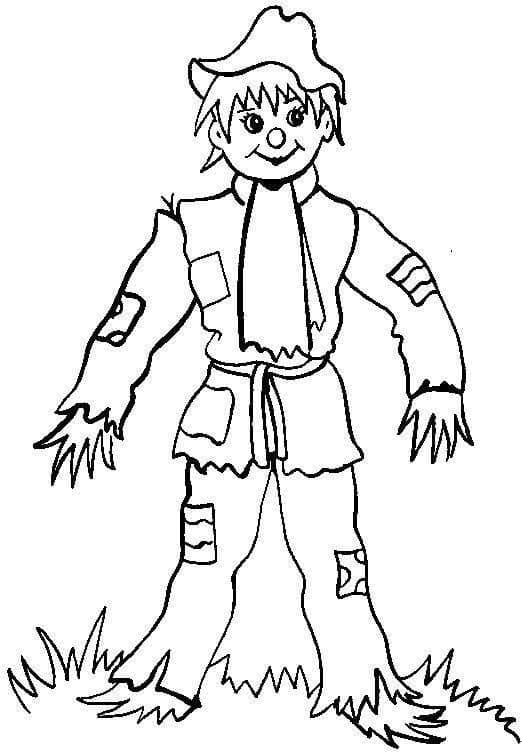Scarecrow coloring pages