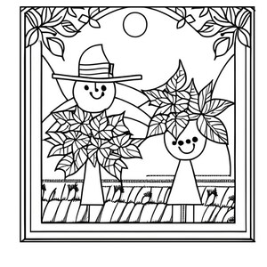 Scarecrow coloring
