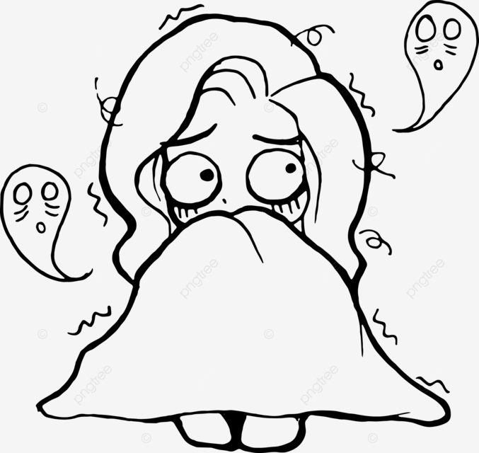 Office girl scared of ghosts cartoon doodle kawaii anime coloring page cute illustration character clipart chibi manga car drawing anime drawing cartoon drawing png and vector with transparent background for free download