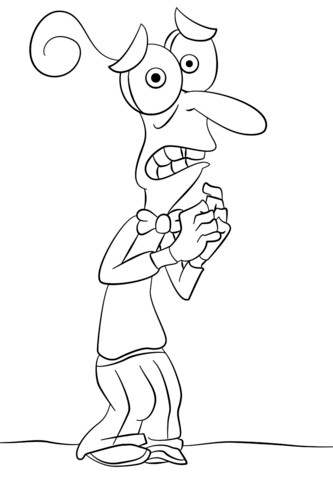 Inside out fear coloring page free printable coloring pages