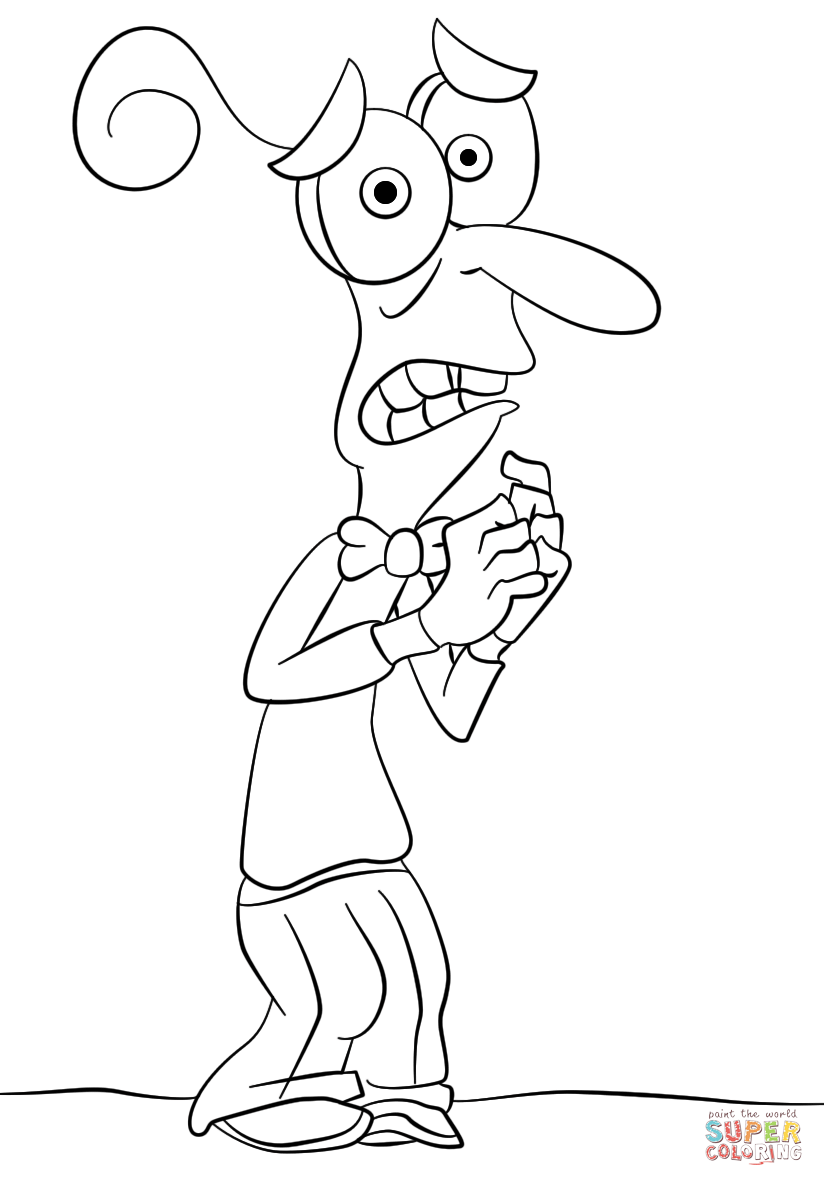 Inside out fear coloring page free printable coloring pages inside out coloring pages coloring pages disney coloring pages