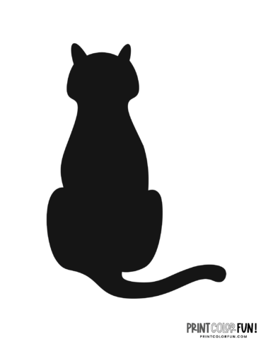 Black cat pumpkin carving stencils cats for halloween at