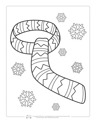 Winter coloring pages