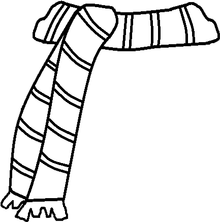 Winter scarf clip art