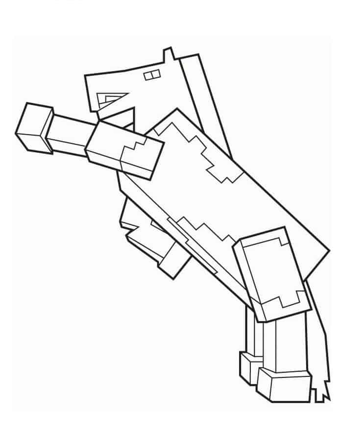 Discover beautiful minecraft horse coloring pages