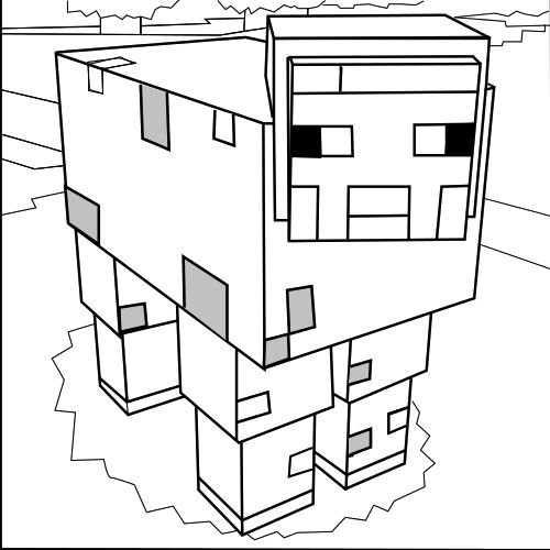 Minecraft sheep provide wool which can be dyed various colours minecraft sheep minecraft coloring pages coloring pages