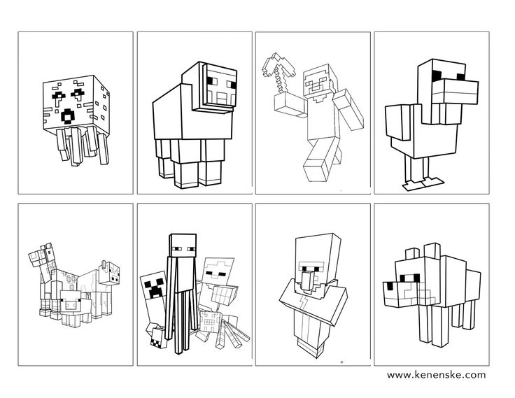 Minecraft party with free printables minecraft coloring pages minecraft party coloring books