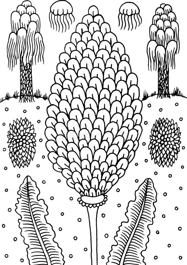 Coloring pages trees stock illustrations â coloring pages trees stock illustrations vectors clipart