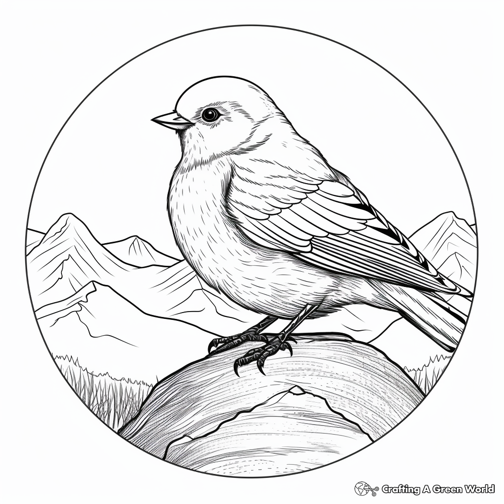 Blue bird coloring pages