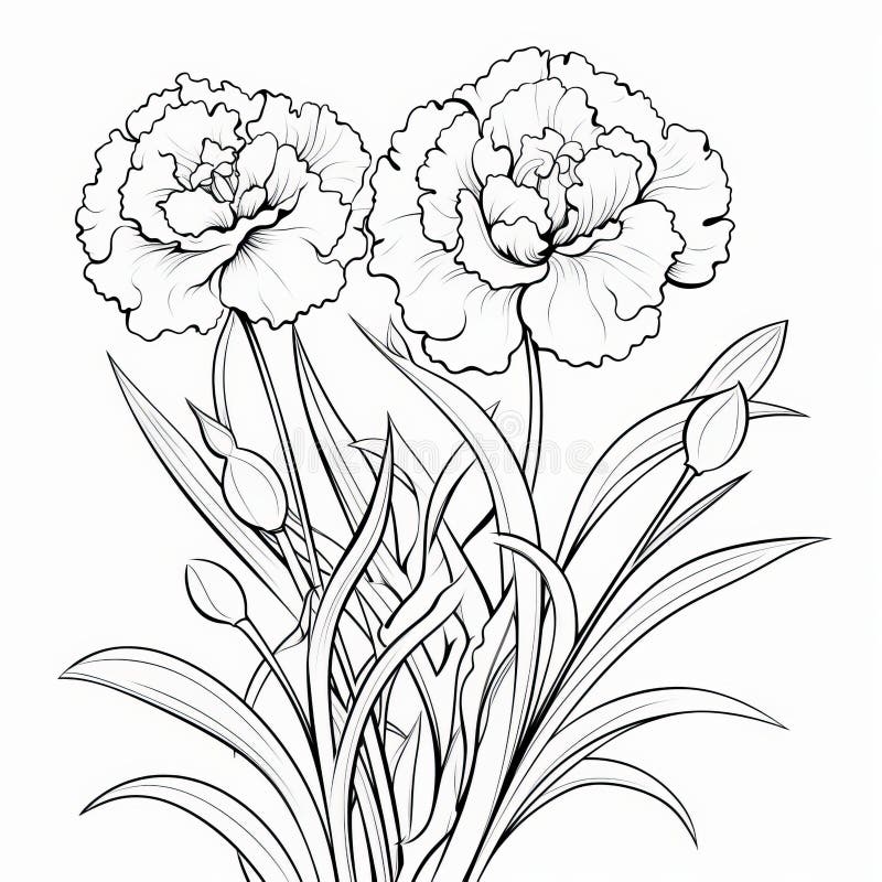 Flowers scenery coloring stock illustrations â flowers scenery coloring stock illustrations vectors clipart