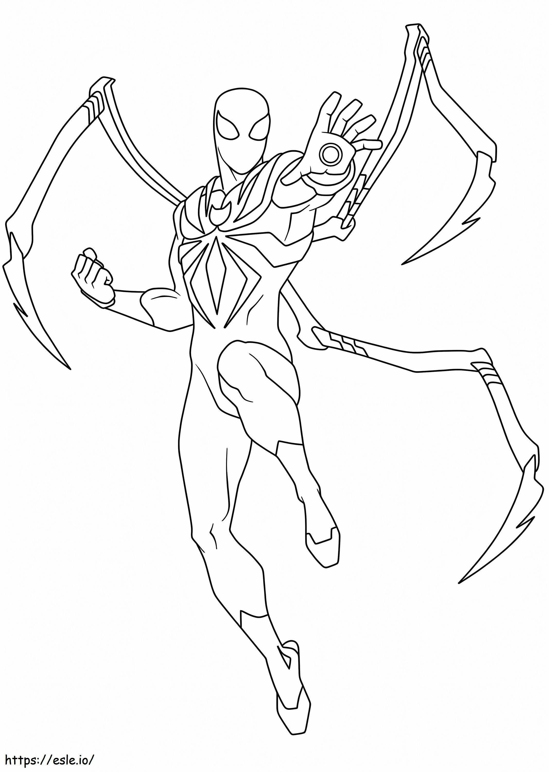 Good man iron spider coloring page