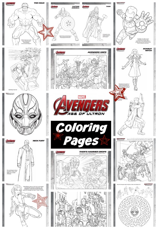 Avengers age of ultron coloring pages avengersevent printables