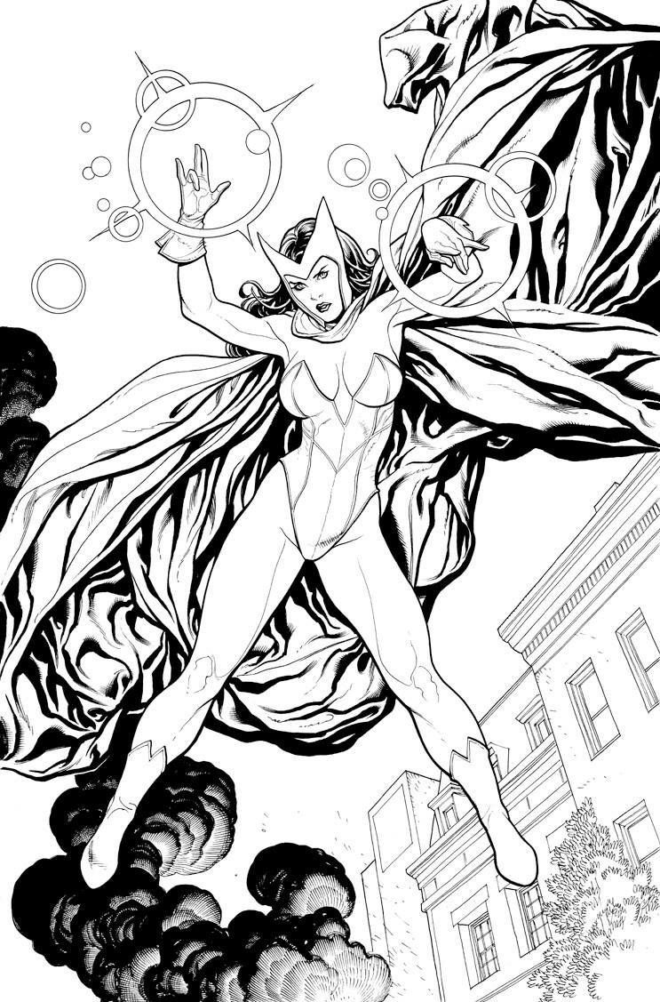 Scarlet witch witch coloring pages scarlet witch ic marvel coloring