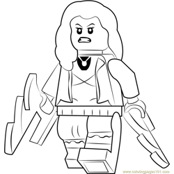 Scarlet witch coloring pages for kids