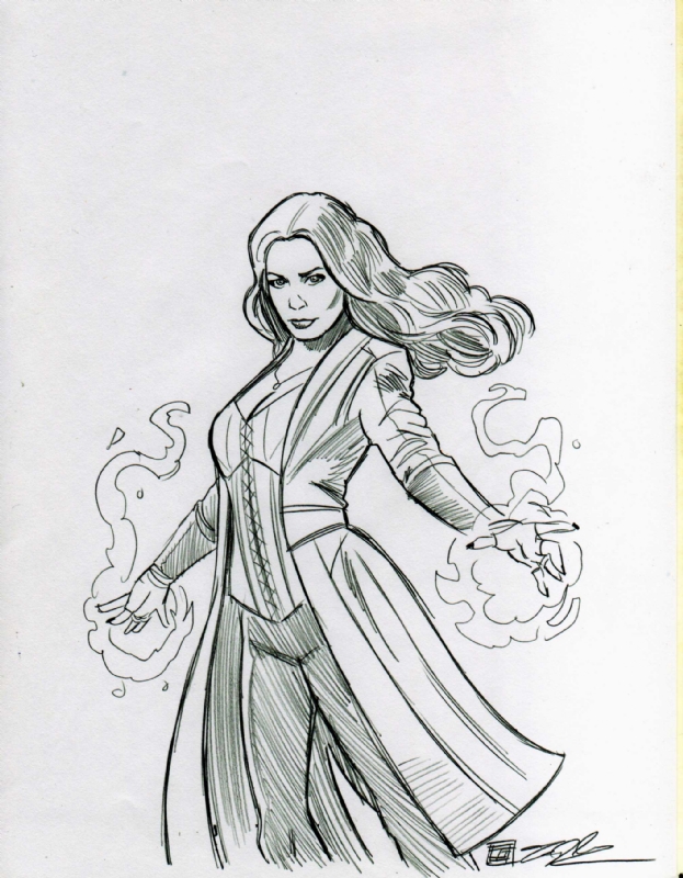 Scarlet witch by tim shinn in stephen bs marvels scarlet witch aka wanda maximoff ic art gallery room