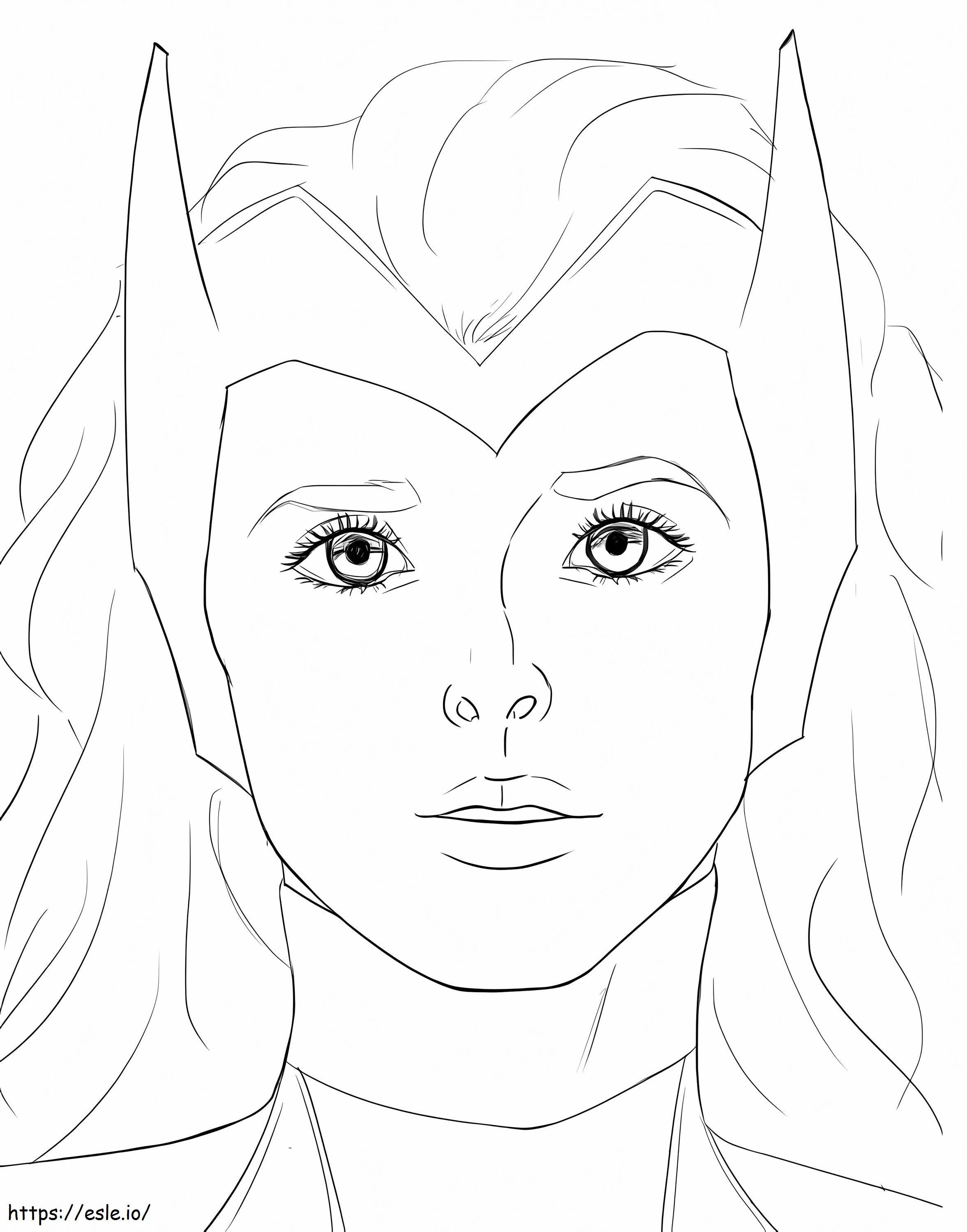 Wanda from wandavisn coloring page
