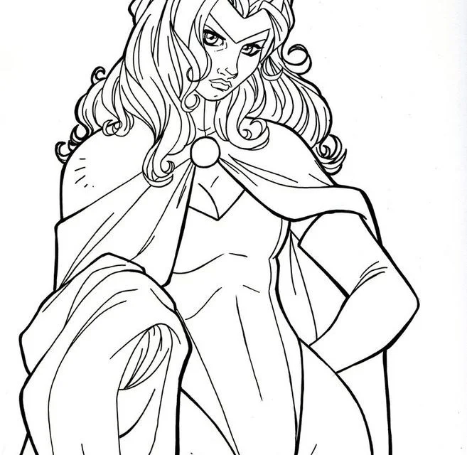 Coloring pages scarlet witch printable for kids adults free